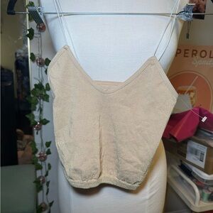 Free People Tan Knit Cami